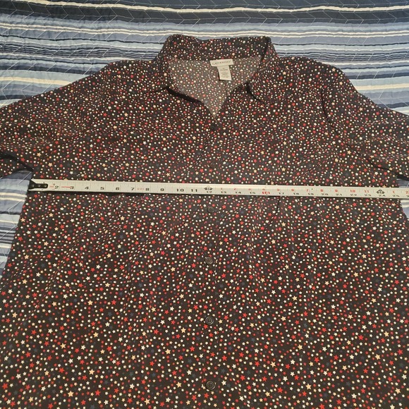 Catherine's 2X (22/24) Lot of 2 Lightweight Tunics Button Star/Geoemetric Print - Picture 7 of 16